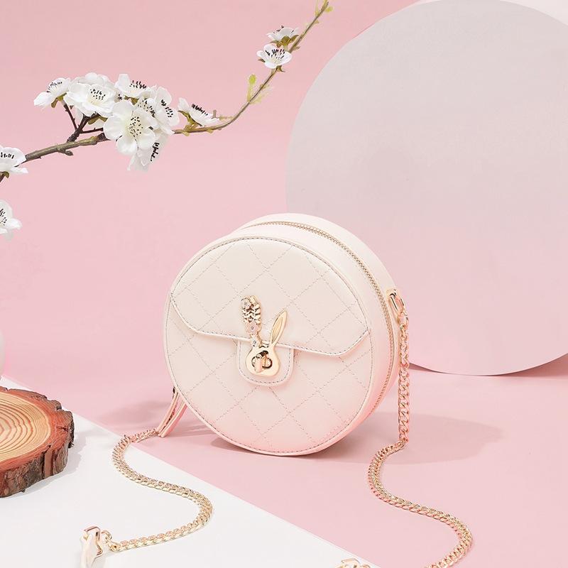 Leather Bag Bag Women's Bag Chain Shoulder Bag Light Luxury Crossbody Bag