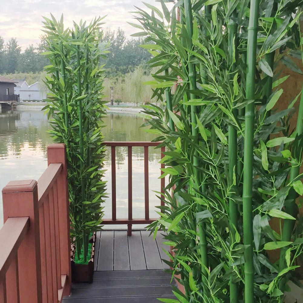Simulated Leaves, Bamboo Leaves, Hanging On The Wall, Green Wall Flowers And Indoor Artificial U8U6
