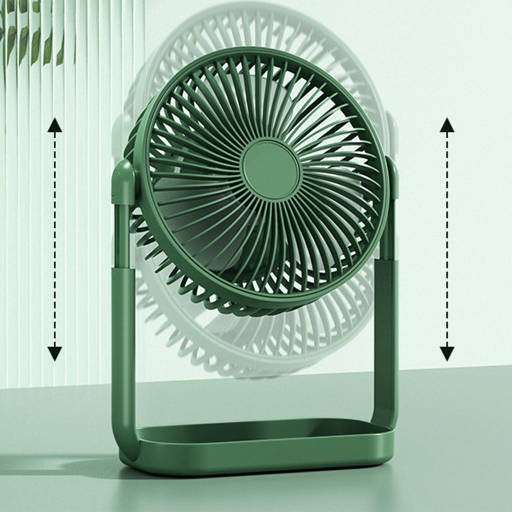 Small Desk Fan 3 Blades Multifunctional Quiet Rechargeable   Fan for Home Camping