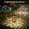 Hummingbird Solar Lanterns Outdoor Waterproof: Mothers Day Gifts for Women Mom Grandma - Decorative Hanging Metal Lanterns for Patio Yard Pathway