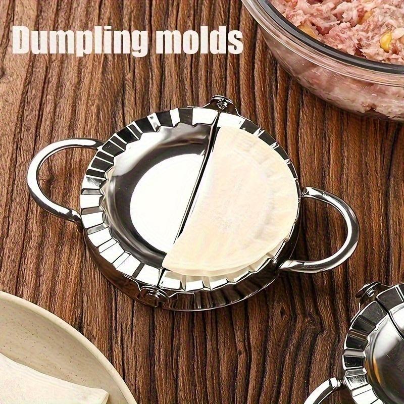 2pcs Stainless Steel Dumpling Maker - Easy-to-Use Press and Cutting Tool for Perfect Dumplings, Pies, and Pastries - Essential Kitchen Gadget