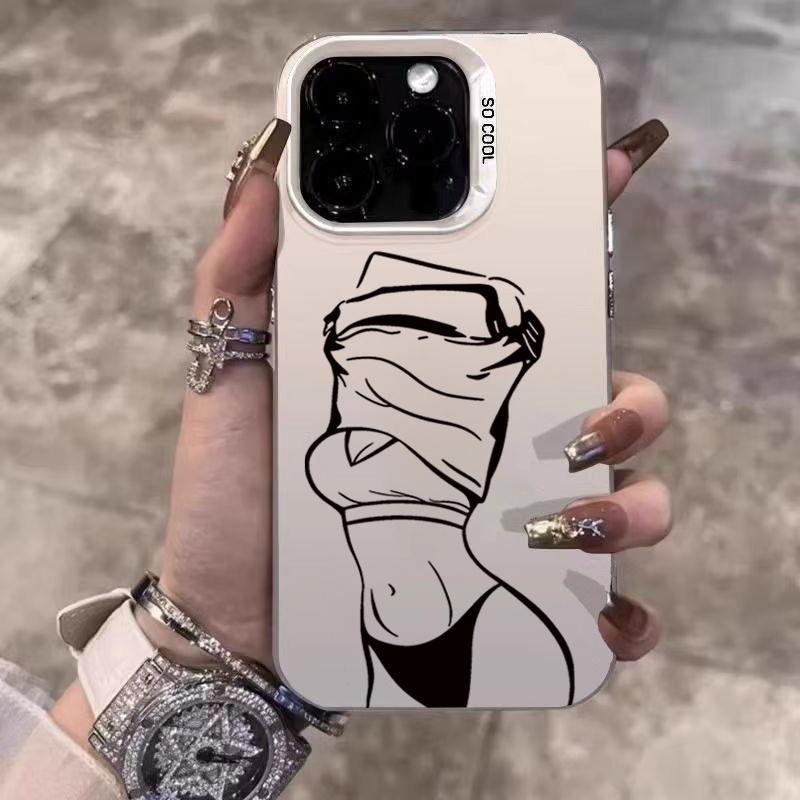 Boxing Girl Personalized Electroplate IMD Phone Case For Xiaomi Redmi Note 14 13 12 11 10 Pro Plus 4G 5G 12S Redmi 14C 13 Cover