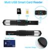Uthai X02 Usb Sim Smart Card Reader For Bank Card Cac Id Sim Sd Tf/Micro Sd
