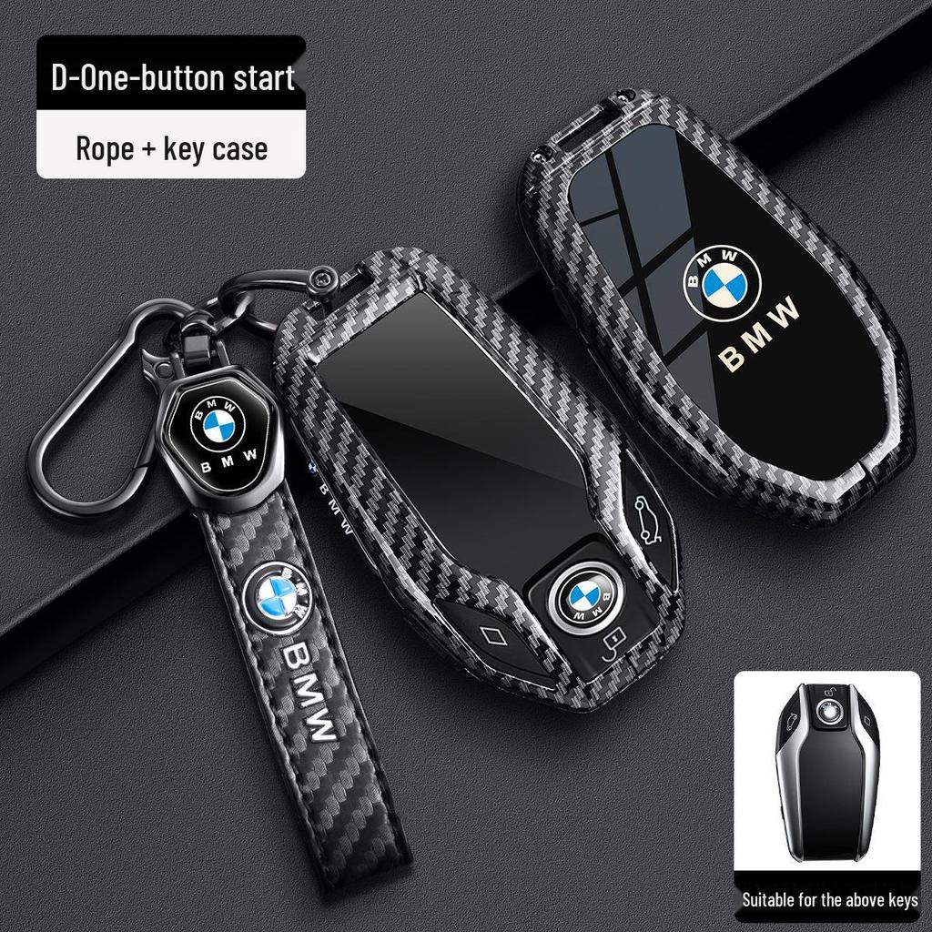 BMW Key Case - Carbon Fiber Shell for X3, 3 Series, 1 Series, 5 Series, X5, 7 Series, 325Li, 525, 530.