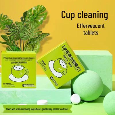 Bezpečné tablety šumivé bez zápachu pro odstranění skvrn a nečistot z čajové soupravy - Složení s aktivním kyslíkem a jedlou sodou