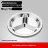 304 Stainless Steel 3-Compartment Divided Meal Plate