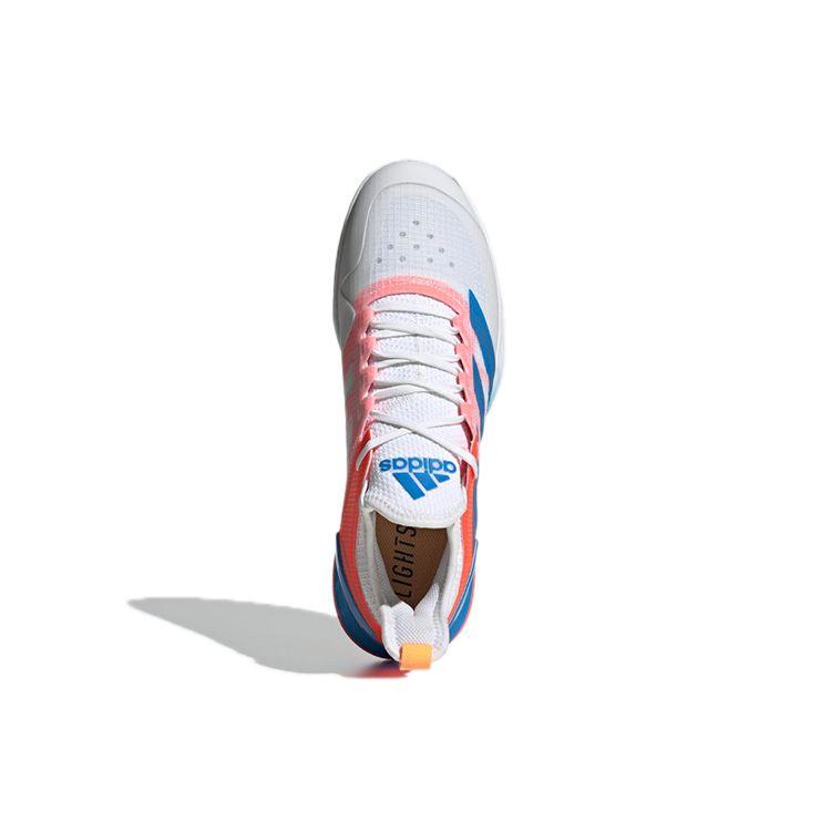 adidas Adizero Ubersonic 4 M Heat White Blue Rush Solar Red Herren Sneaker Cloud-White GY3317