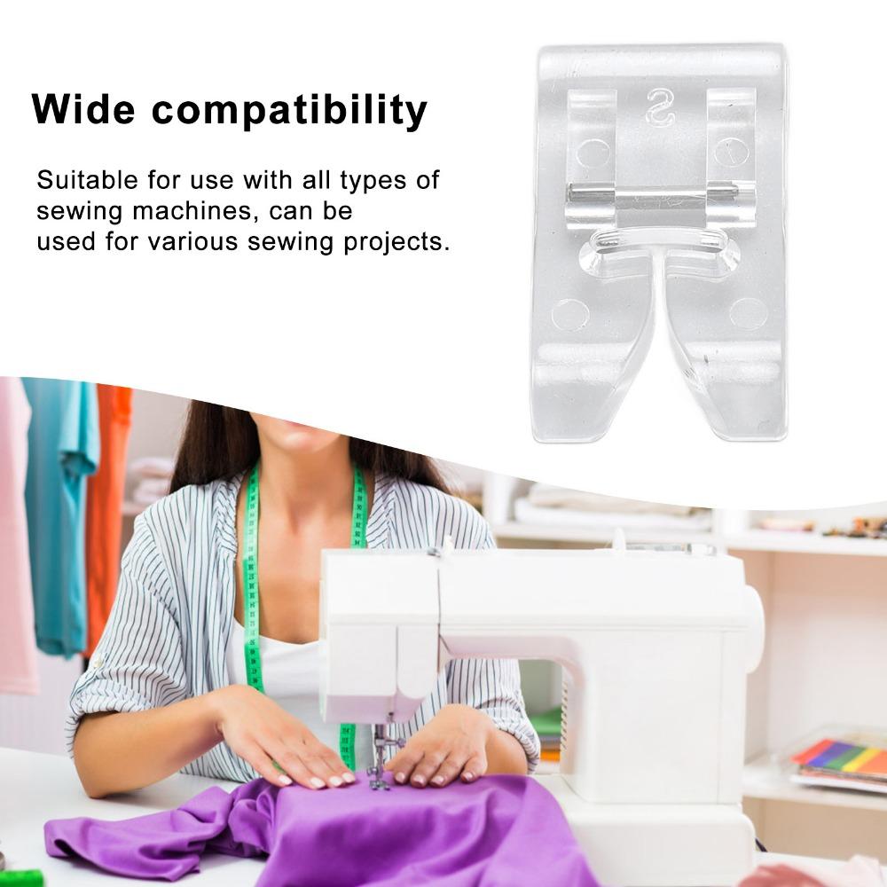 Universal Presser Foot Replacement Clear S Sewing Machine Presser Foot 7mm Transparent Presser Foot Sewing Accuracy