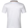 New Men's Collar Striped Casual POLO Shirt V-neck Button Business Versatile T-shirt Tops