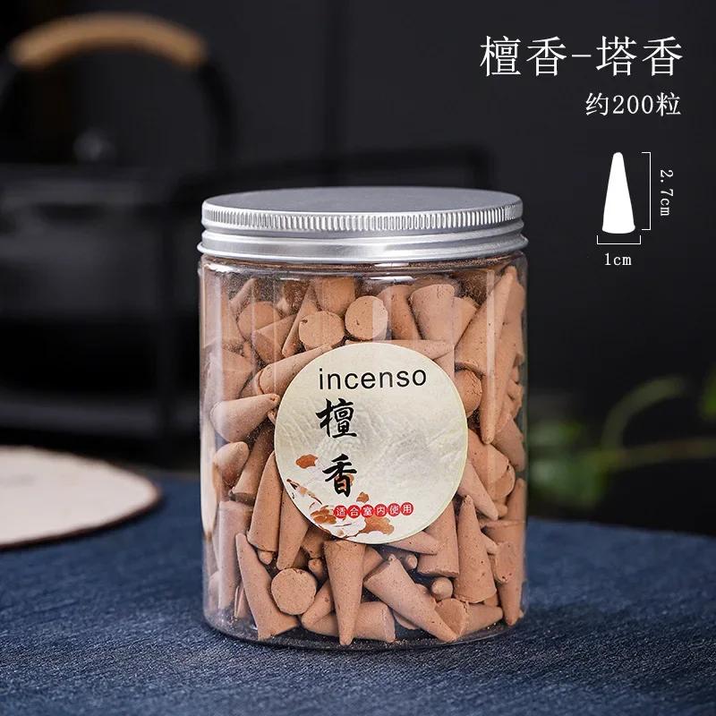 200pcs Natural Incense Grains Mixed Aromatherapy Waterfall Smoke Backflow Cones Incense Yoga Meditation Soothes Spirit Fragrance