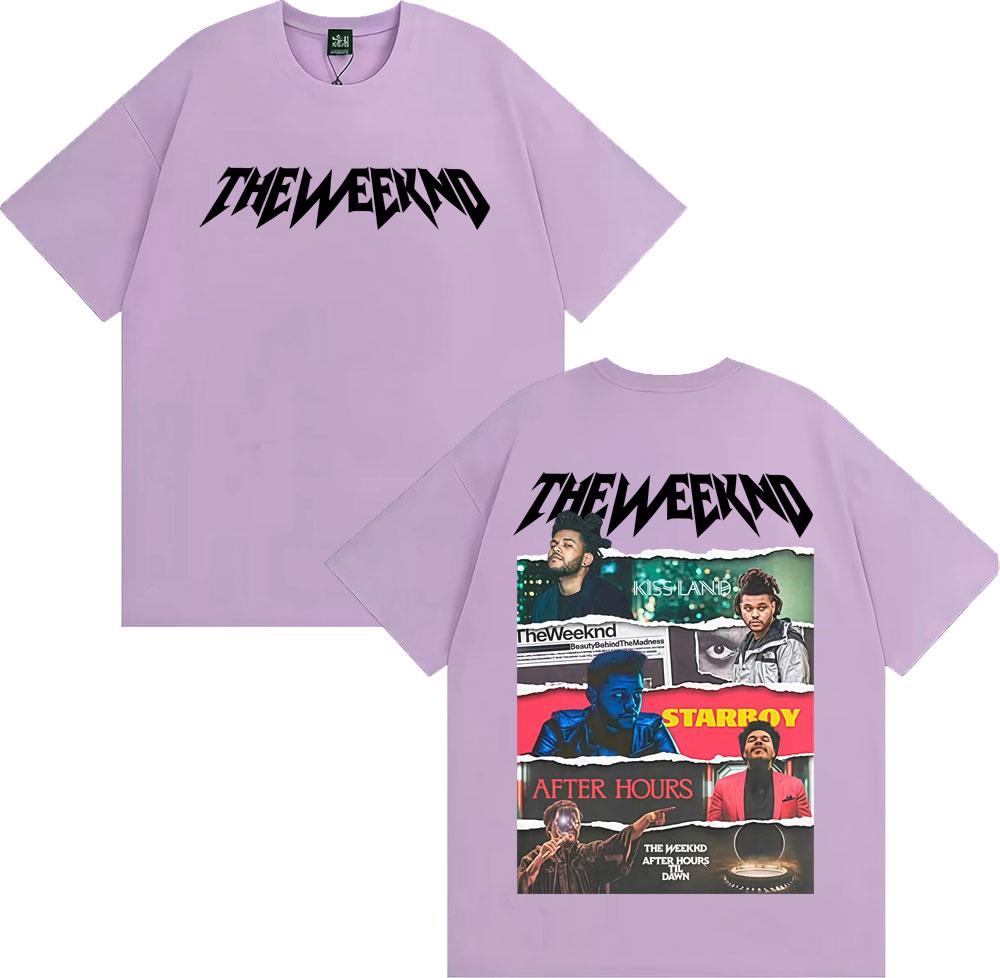 The Weeknd After Hours Til Dawn 2026 Tour Tshirts for Unisex Women Harajuku Hip Hop High Street T Shirt Summer Tops ONeck Tshirt