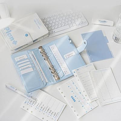 A6 Weekly Notebook Planner Yearly Daily Weekly Agenda Book Kawaii School Stationery Notebooks for Students