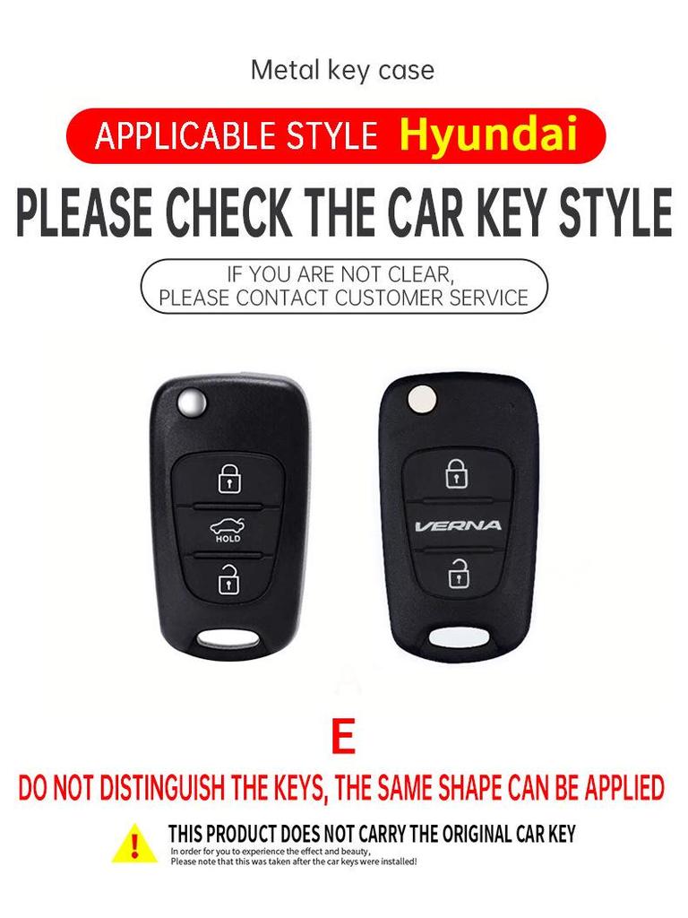 Compatible Keychain Cover for Older Beijing Hyundai Reina (2011/2014/2015) Elantra/Reyland/Langdong Models