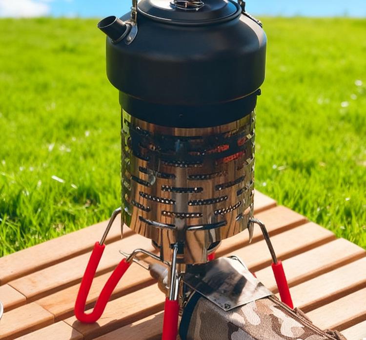 Portable Stainless Steel Mini Heater Cover for Outdoor Camping and Tent