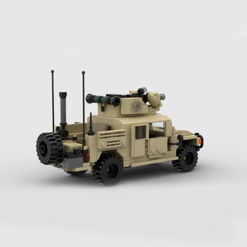 Collection Series International MXT-MV Armored Car Husky Building Blocks Assembly Bricks Army Combat Vehicles Model Display Toy