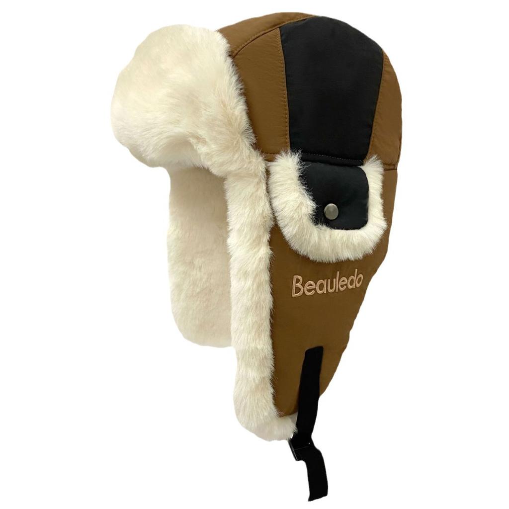 Thickened Plush Winter Hat To Keep Warm Autumn and Winter Windproof Hat Cold-resistant Outdoor Cotton Hat