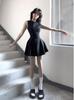Summer Knit Cotton Blend Sleeveless High Waist Aline Dress For Teen Girls