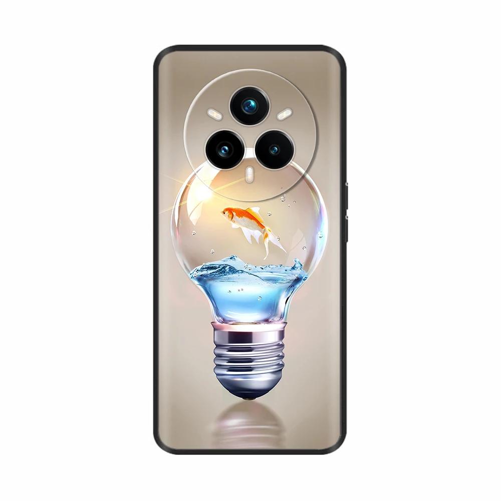 Für Realme 14 Pro Plus Hülle Rückseite Girly Mode Herz Blume Malerei Weiche TPU Hülle Fundas Für Oppo Realme 14 Pro+ Hüllen