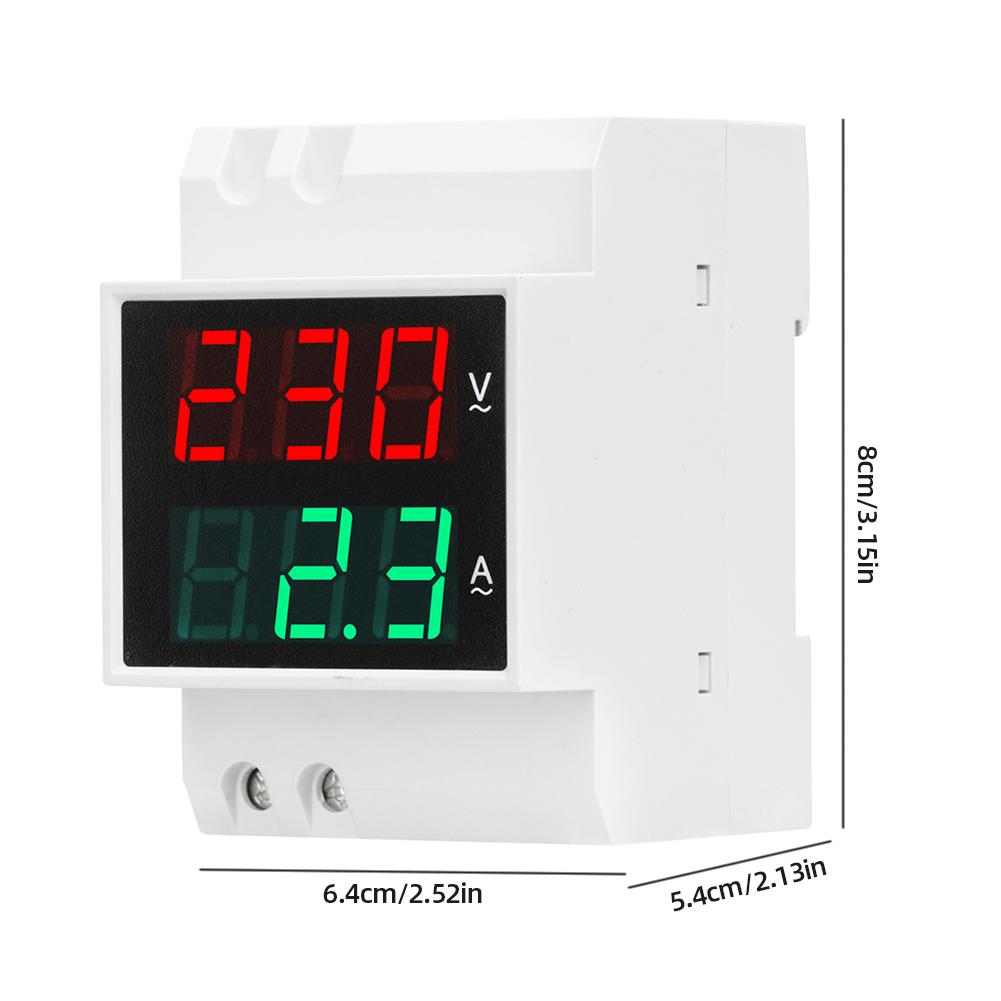AC80-300V 100A Voltage Ammeter Digital Display Voltage Current Meter Portable Voltage Detector for Measuring Voltage and Current
