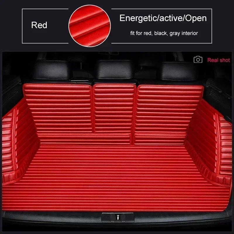 Customized Stripe 5D Full Coverage Car Trunk Mat for Ford Explorer 2020-2022 Mustang 2011-2014 2015-2022 Car Accessories Carpet