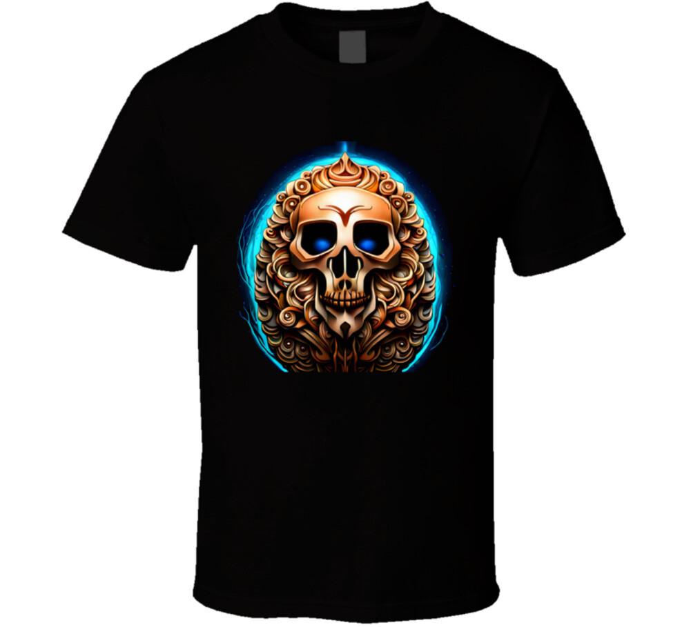 Skull Symbol Spooky T Shirt S разноцветный