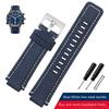 24*16MM Für TIMEX Gezeiten Canvas Konvexes Armband Herren Kompass Armband T2N721 T2N720 TW2T76500 TW2T76300 Serie Nylon Uhrenarmband