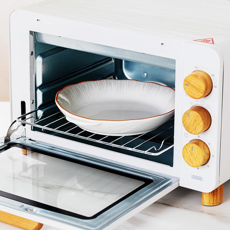 Haoya Jingdezhen 9-inch Meteor Underglaze Ceramic Deep Plate with Handles