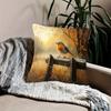 Vintage Rotkehlchen Vogel Kissenbezug Rustikale Herbstlandschaft Ölgemälde Druck Kissenhülle Für Sofa Couch Cottagecore Heimdekoration