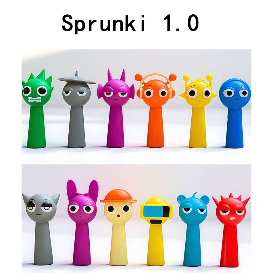 Hot New 6 style12pcs/Set Mini Sprunki Action Figure Toy Cartoon Movie Sprunki Wenda Model Doll Figurines Kids Gift