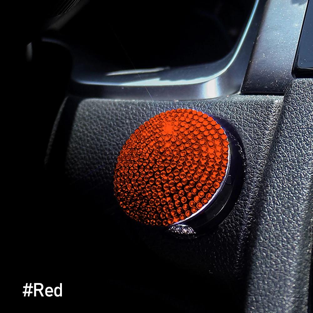 Aprindere mașină Onekey Start Stop Buton comutator Buton Capac de protecție Decorare auto Interior Stras Accesorii motor