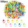 300/500pcs Plastic Crochet Yarn Weave Markers Resin Small Clip Locking Stitch Knitting Tools Needle Clip Mark Sewing Tool