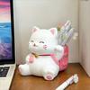 Multi Functional Small Cat Pen Holder Cartoon Makeup Brush Holder Desktop Storage Ornaments  Home