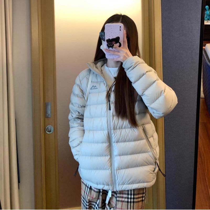 Down cotton-padded clothes women's winter new light and thin hooded small cotton-padded jackets loose fashion warm cotton-padded jackets