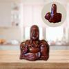 Middle Finger Laughing Buddha Statue Resin Ornament Buddha Flip Statue Unexpected Backside Funny Joke Prank Gag Gifts