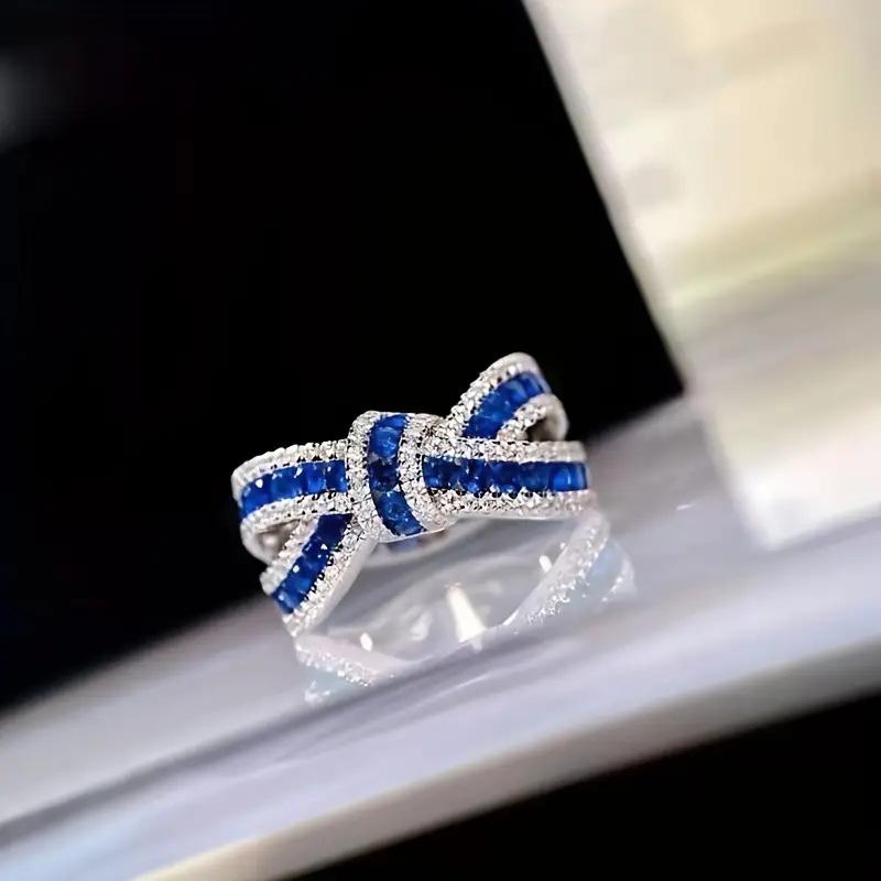 Gorgeous Finger Ring for Women Fashion Female Fashion Bright Zirconia Jewelry for Engagement Ceremony Party Accessories