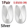 New U-Shaped Silicone Heel Cushion Shock Absorbing Half Cushion Heel Protector Foot Pain Relief Gel Cushion