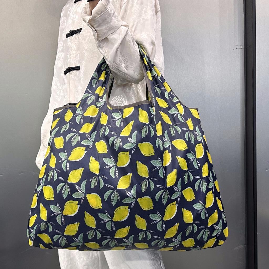 Tote Bag Large Capacity Tote Bag Satchel Lightweight Shopping Bag Printed Pattern Outdoor Foldableable Satchel Camping Style Travel Bag
