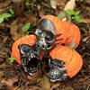 Resin Artificial Skull Head Model Vintage Fake Skeleton Ornament  Holiday Party Decor