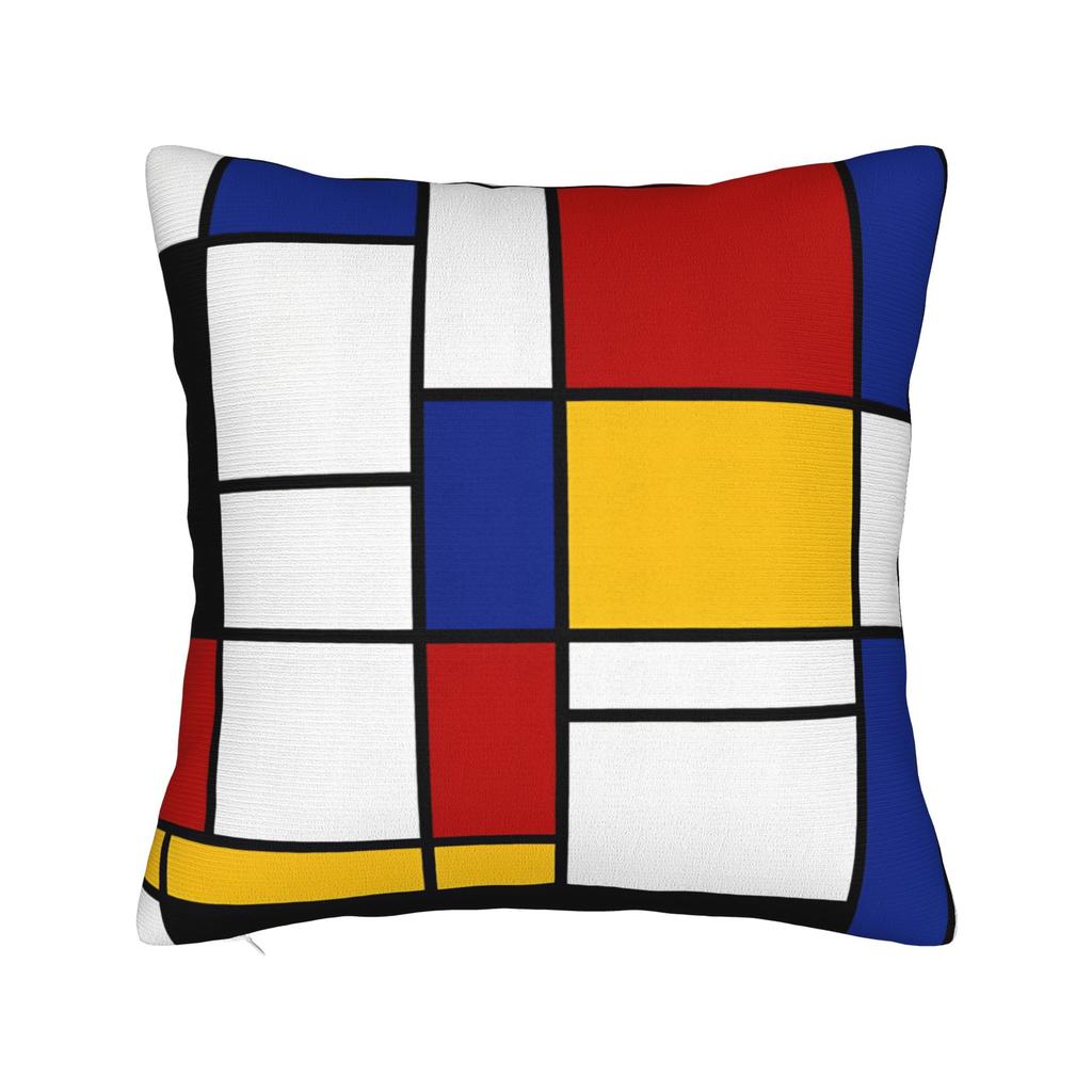 Piet Mondrian Abstract Pop Art 1960s Pillow Cover  Fashion Pillow Case For Office Car Home Decor Print Cushion Cover Gift Idea