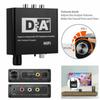 Nku Hifi DAC Amp Digital To Analog Audio Converter RCA 3.5mm Jack Headphone Amplifier with Toslink Optical Coaxial Input Output