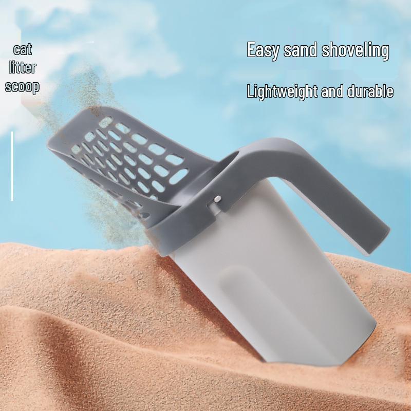 Cross-Border Cat Litter Scoop with Garbage Bag Set - Detachable Pet Cleaning Tool