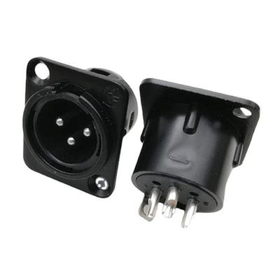 Male Female XLR Connector for Mic Panel Mount High Quality Audio Socket