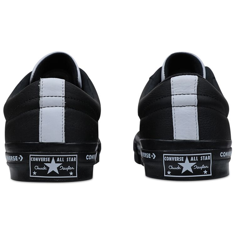 Converse One Star Color Block Splicing Non-Slip Wear-Resistant Low-Top Skate Shoes Unisex Sneaker Black White 159721C