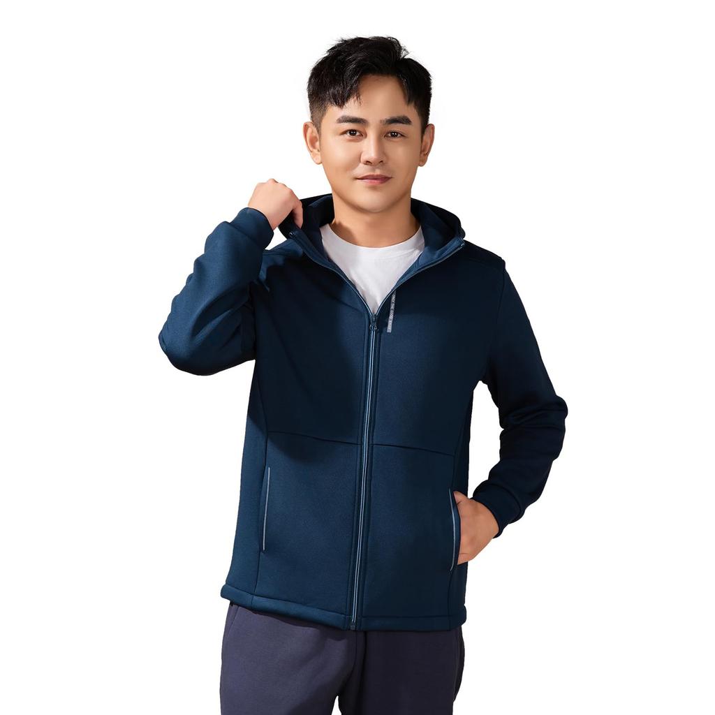 Hot House Limited Select Cation Ion Fleece Hooded Cold Long Coral Size XL Men's Jacket, Warm, Brushed-Lined, Winter, Weather, Sleeve, Casual, Outdoor,