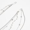 Clip On Waist Chain Accessory with Layered Pearls Look Draped Chains, Decorative Outfit Accent for Party and Festival Wear