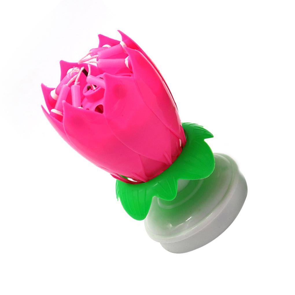 

Изысканные вращающиеся цветочные музыкальные свечи, пластиковые свадебные, день рождения, благословение, торт, музыкальные свечи, вечеринка, украшения своими руками