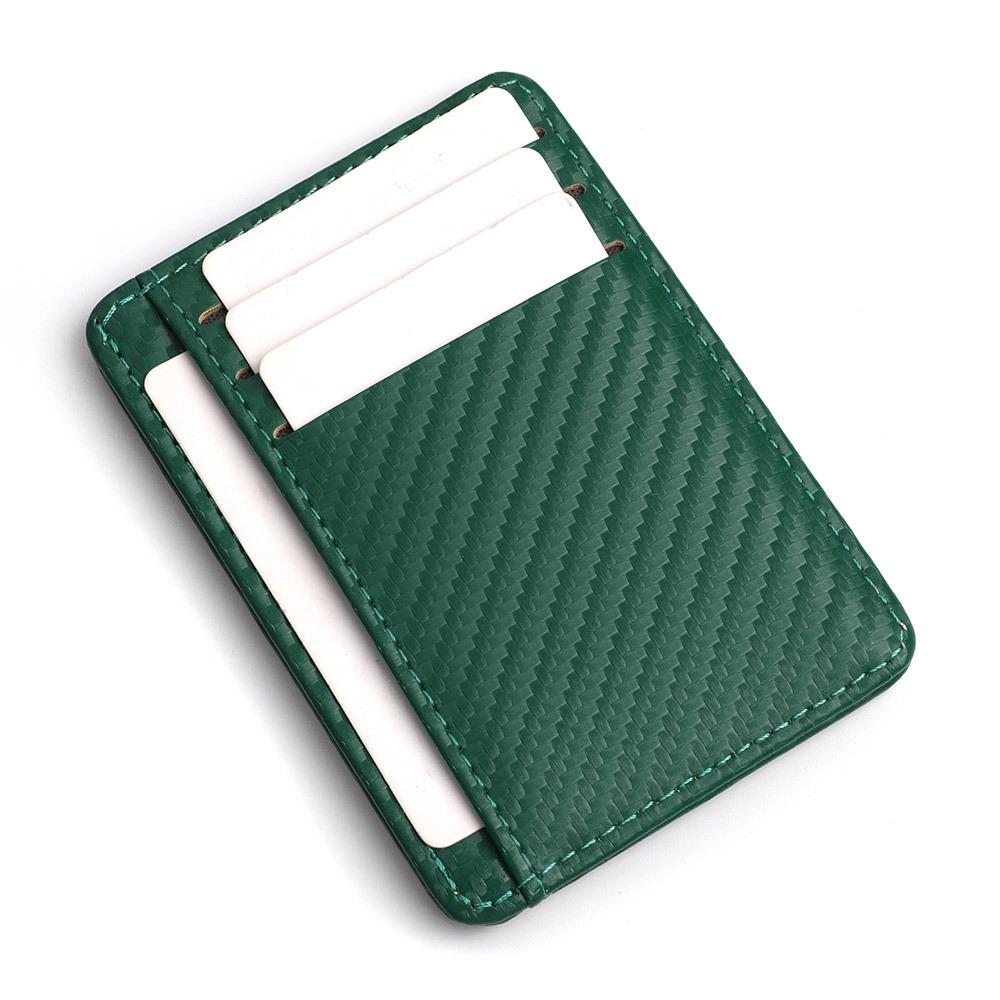 Fashion PU Leather Card Holder Multiple Pockets Ultra Thin Coin Purse 5 Colors Money Bag Men Women