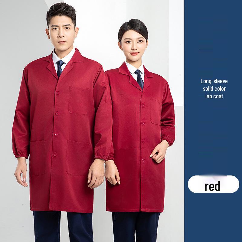 Custom Printed Wear-Resistant Lab Coat - High-Quality, Dirt-Resistant Workwear for Workshops and Factories