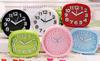 SONTAKUKOU Alarm Clock, Table Clock, Analog Alarm, Travel Clock, Stylish, Children's Clock, Plain (Blue)