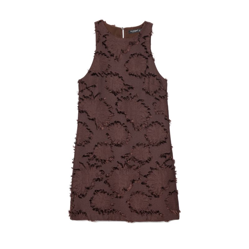 

Kaslead New Arrival Women s Clothing Fashion Style Fashion Texture round Neck Sleeveless Mini Dress 7969031 Image color L